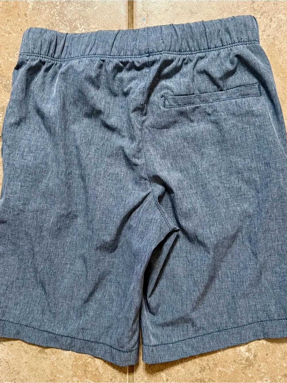 Old Navy Gray Blue Elastic Waistband Shorts